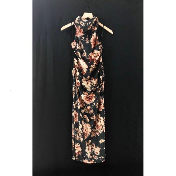 BHLDN Anthropologie Holly Halter Stretch Velvet Midi Dress - S - NWT - Picture 5 of 11